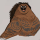 Sketch of Maui as a hawk.